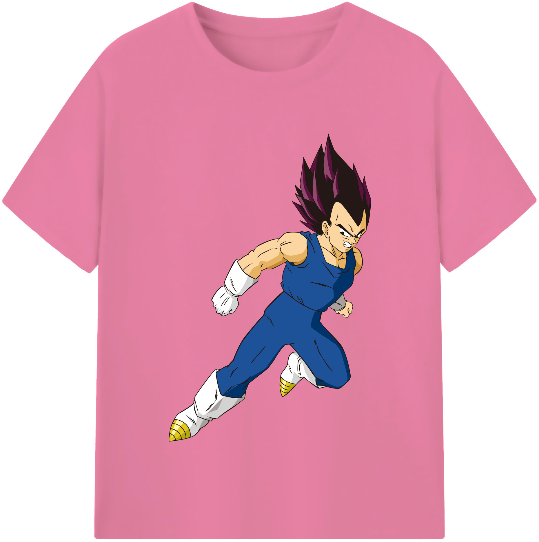 （画像用） ドラゴンボール ベジータ四世（Bejīta Yonsei）DRAGON BALL Vegeta IV 綿100％半袖Tシャツ（フロントプリント）